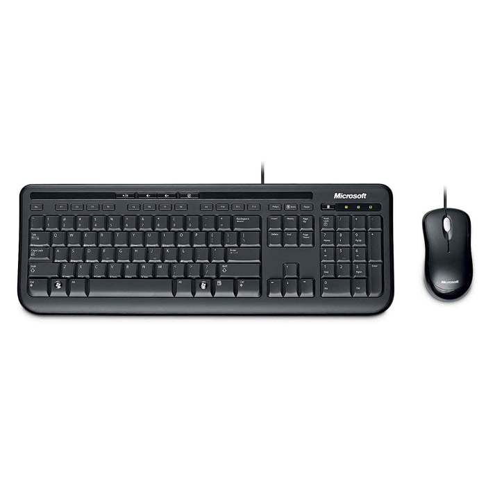 фото Комплект мышь + клавиатура Microsoft Wired Desktop 600, Black (APB-00011)