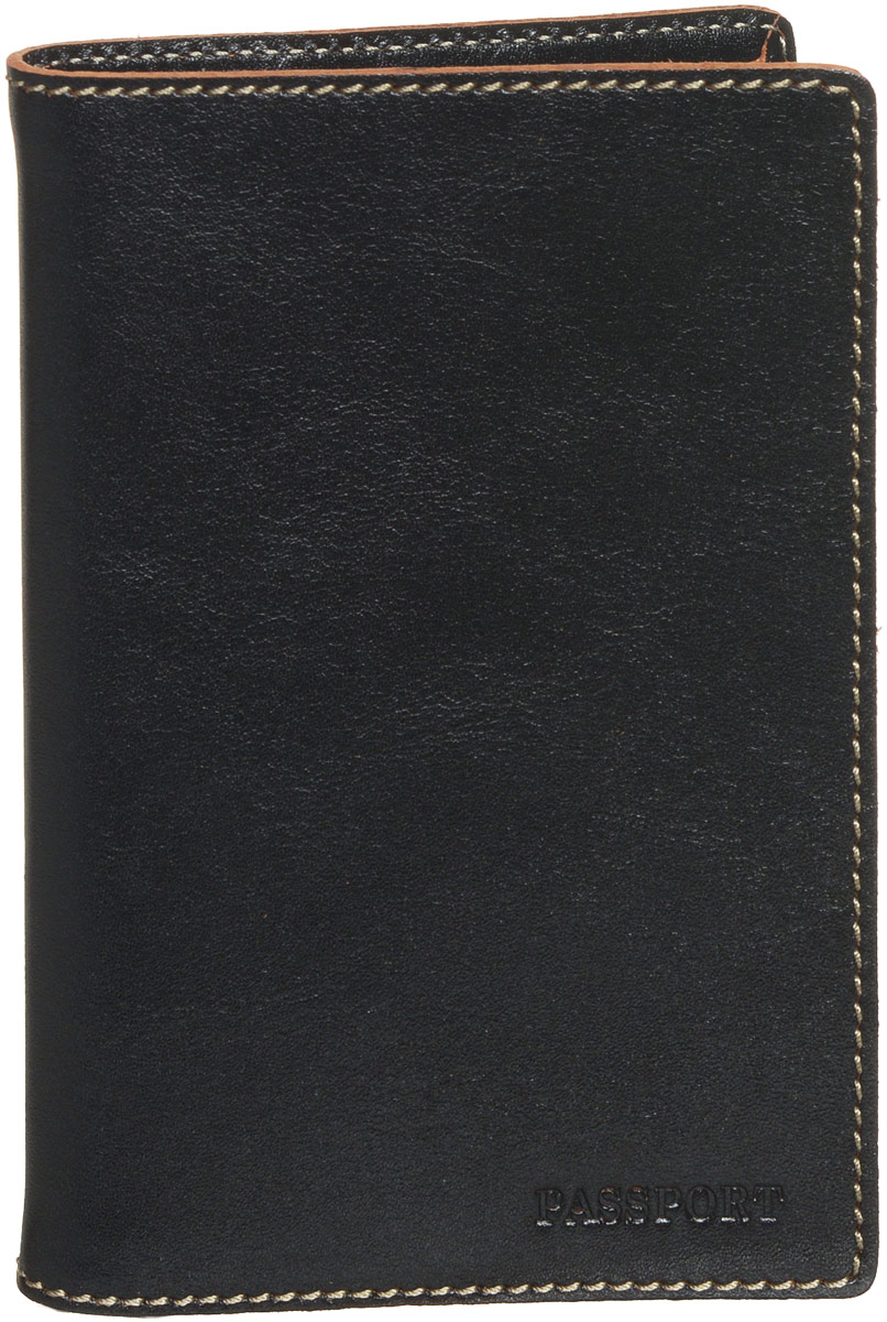 фото Обложка для паспорта мужская Fabula "Kansas", цвет: черный. O.8.TXF.черный Fabula,31168976