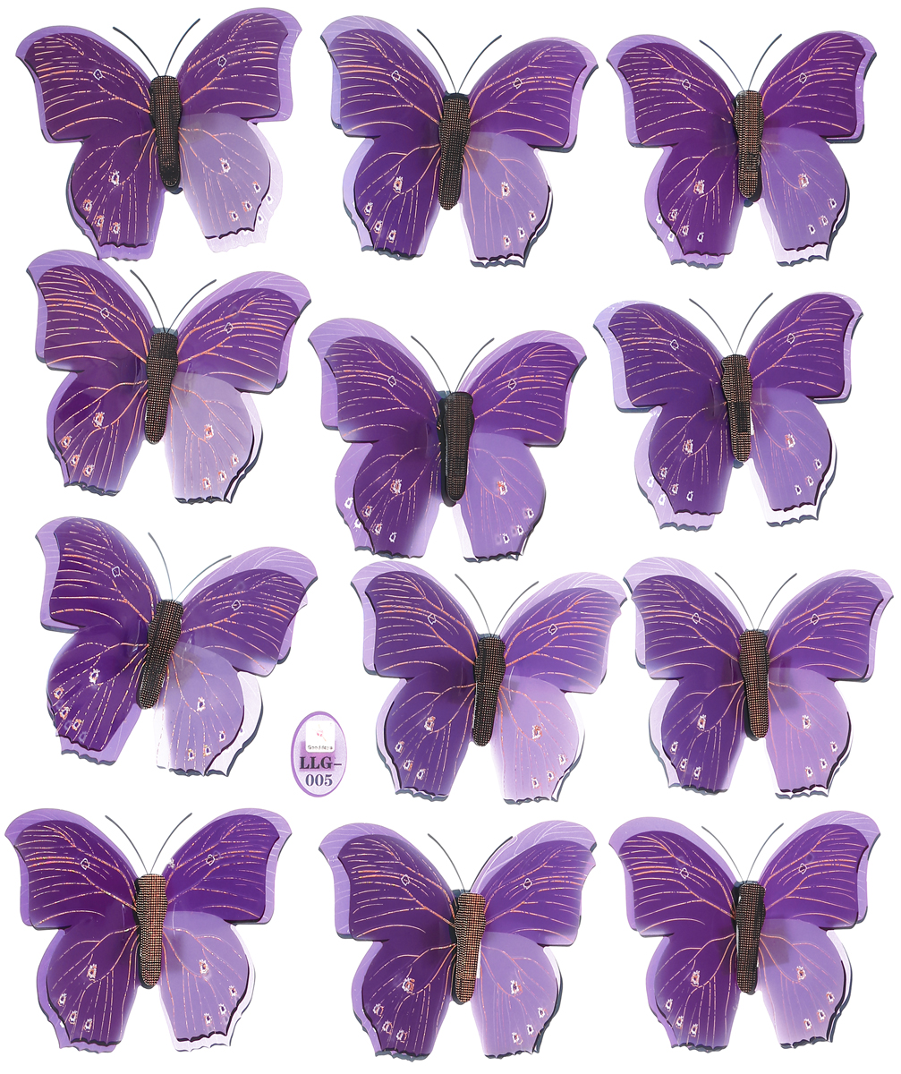 Вафельные бабочки сиреневые