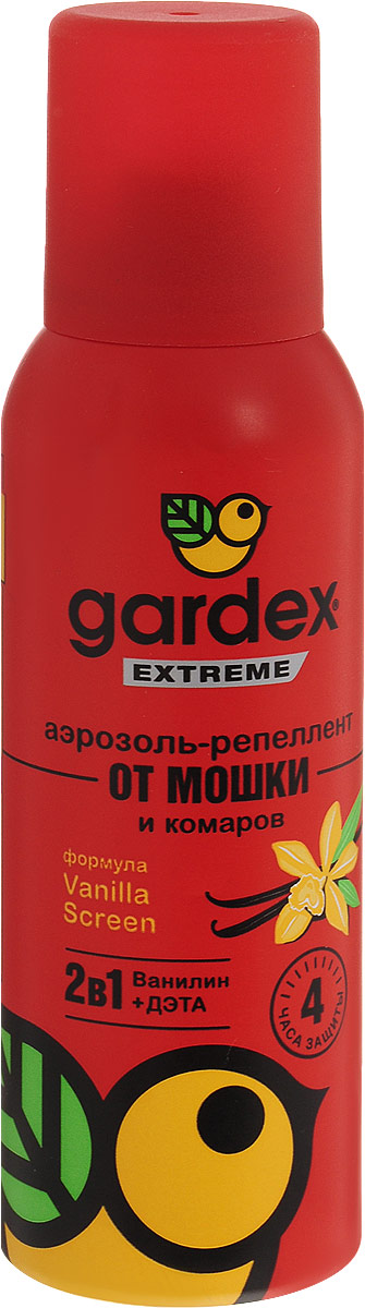 фото Аэрозоль-репеллент Gardex "Extreme" от мошки и комаров, 100 мл