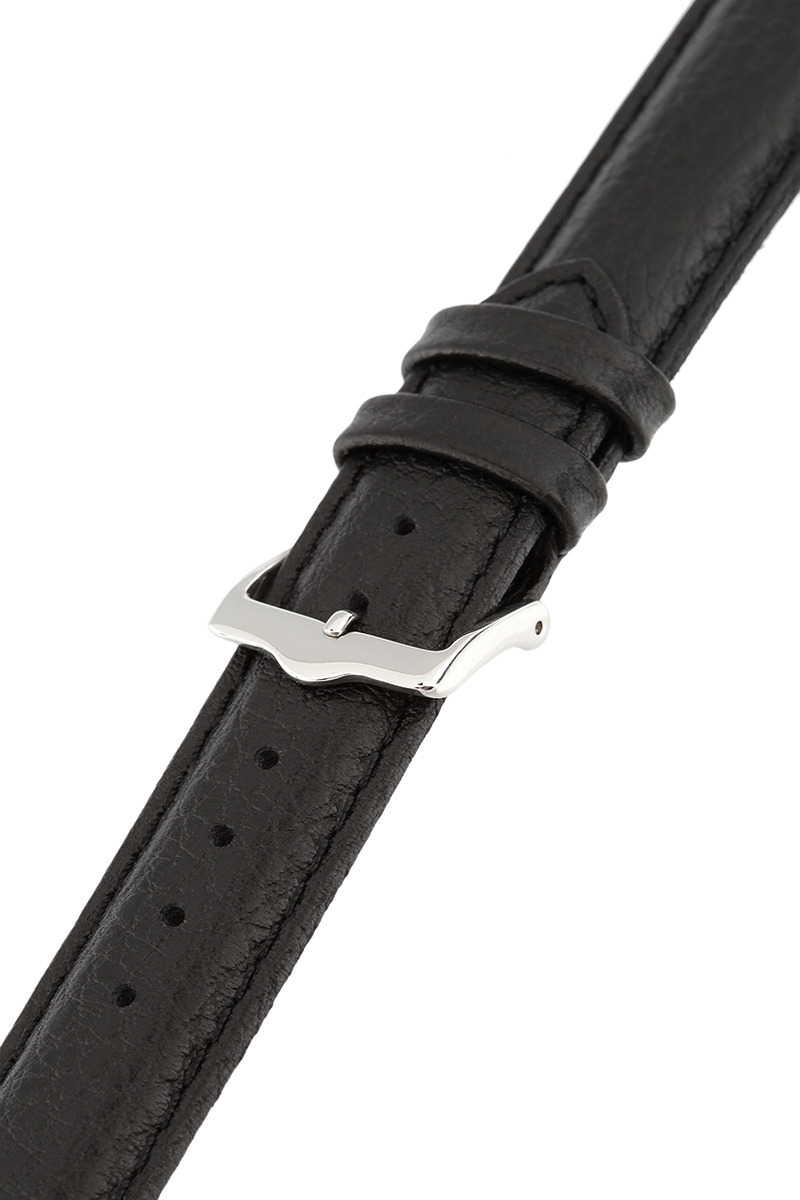 фото Ремешок для часов мужской Signature, цвет: черный, ширина 22 мм, длина 20 см. 95412_22 mm V cut