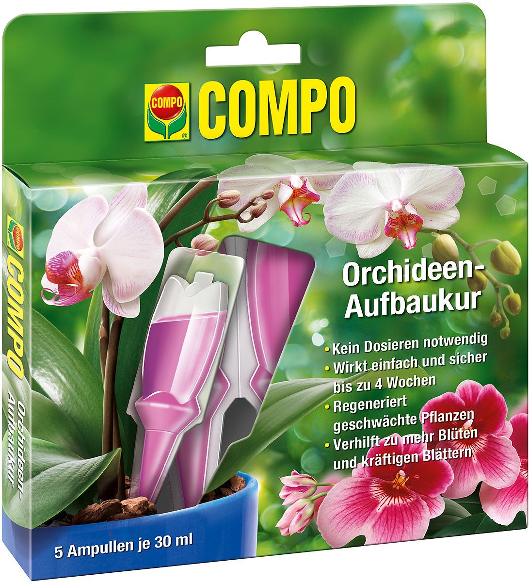 фото Удобрение для орхидей Compo, в аппликаторе, 5 х 30 мл