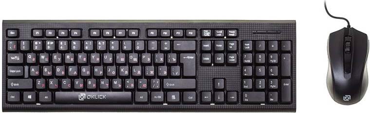 фото Комплект мышь + клавиатура Oklick 620M, черный