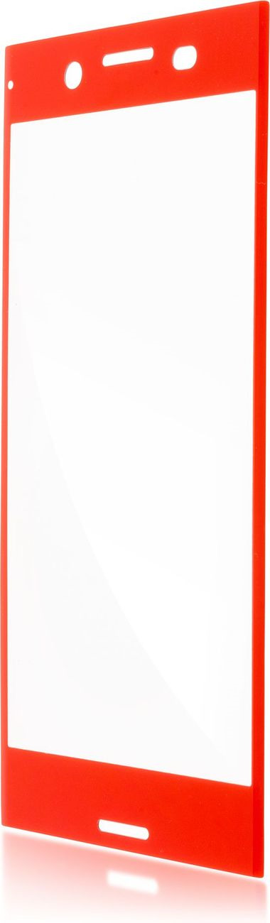 фото Защитное стекло Brosco 3D полноприклеивающееся для Sony Xperia XZ Premium, красный
