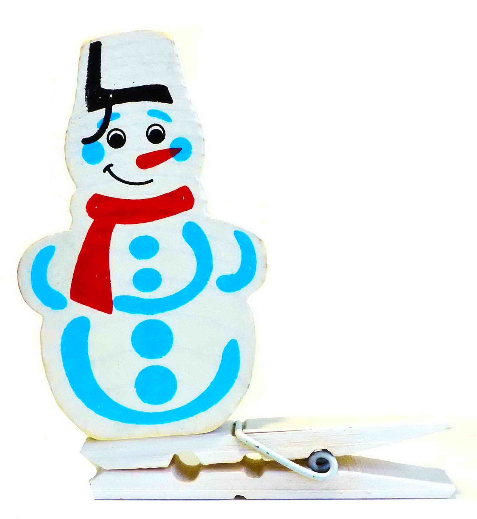 фото Елочная игрушка-прищепка "Снеговик" Taowa