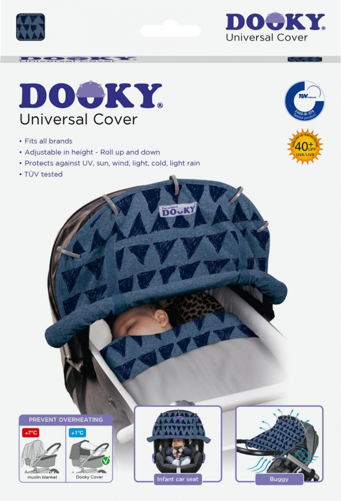 фото Xplorys Защитная накидка на коляску и автокресло DOOKY Blue Tribal Dooky- xplorys