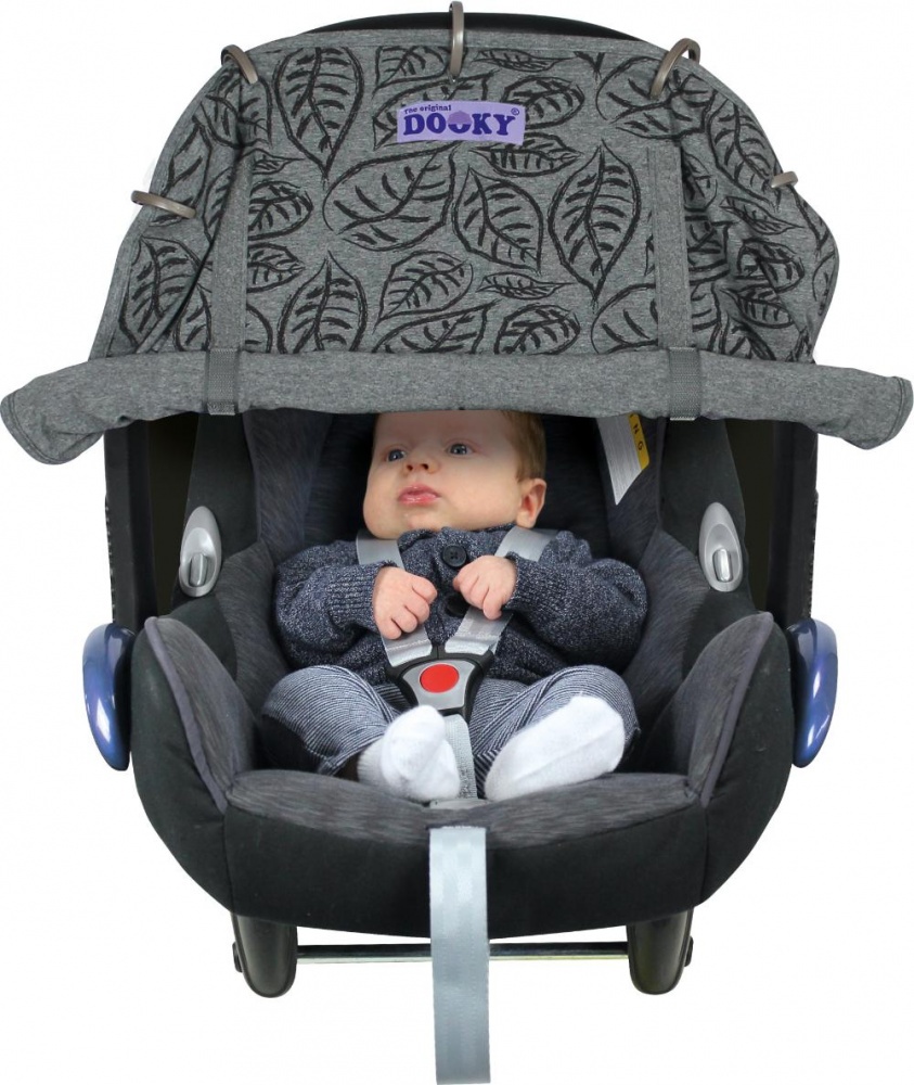фото Xplorys Защитная накидка на коляску и автокресло DOOKY Grey Leaves Dooky- xplorys