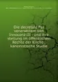 Die decretale Per venerabilem von Innocenz III