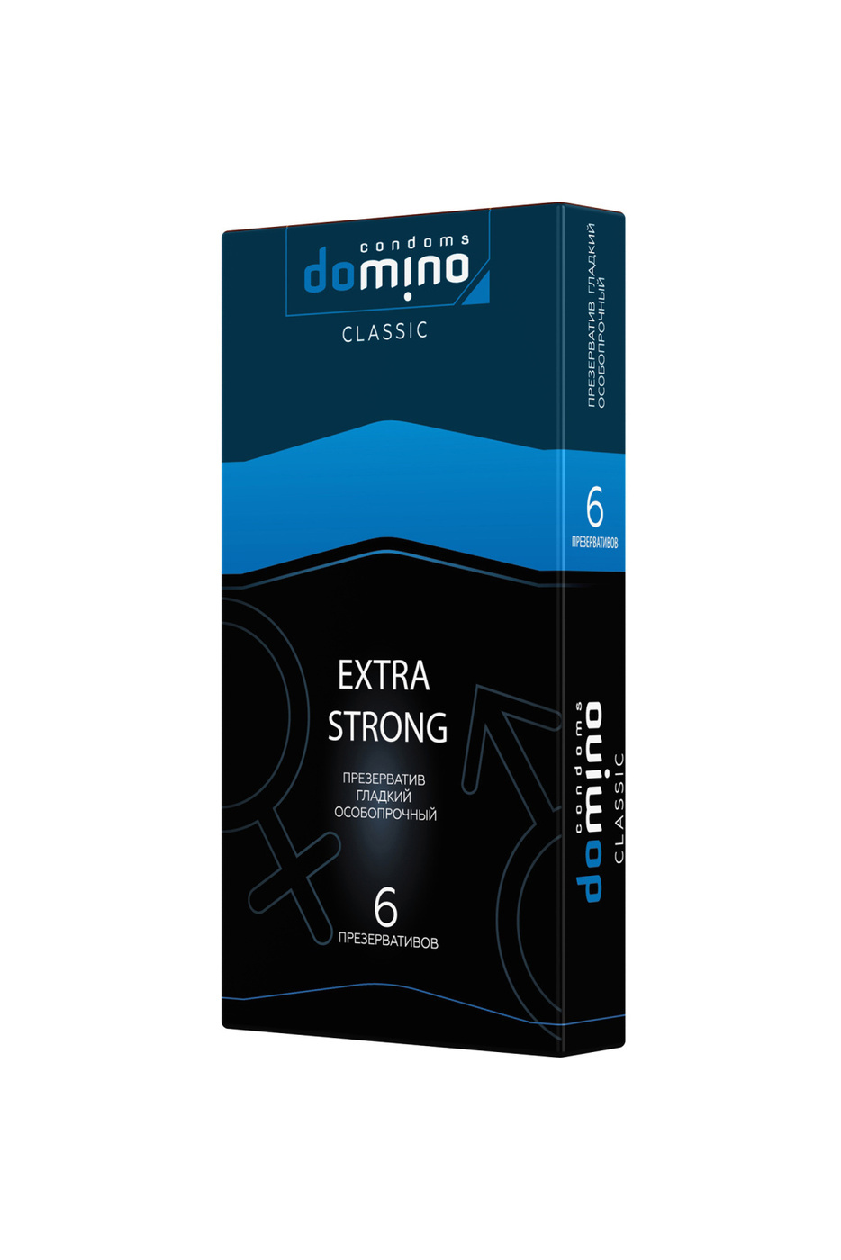 Презервативы особопрочные Domino Classic Extra Strong, 6 шт 07938 - Domino - Презервативы повышенной прочности - Купить