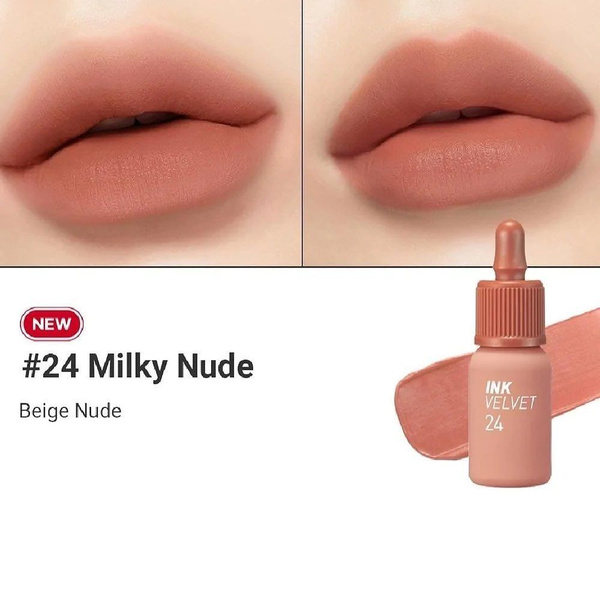 Peripera Ink Velvet Tint тинт помада для губ 24 MILKY NUDE купить с