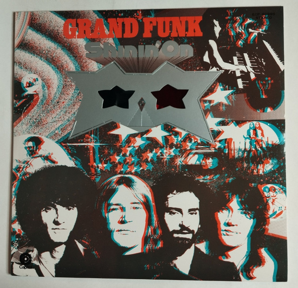 Винтажная виниловая пластинка LP Grand Funk Shinin On Japan 1974 Obi