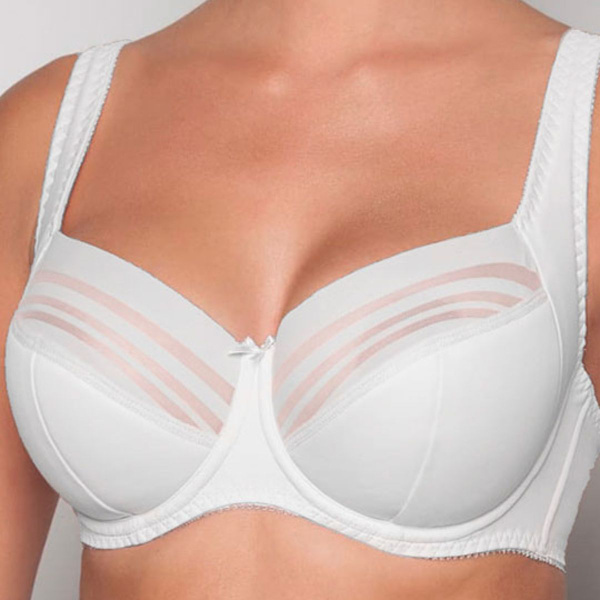 Бюстгальтер Женский Albina L LINGERIE классическая чашка размер C белый Повседневный Латвия