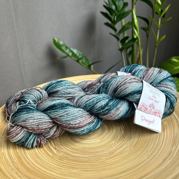 Носочная пряжа Lana Grossa Meilenweit JAM hand dyed цвет 1007 Dangal