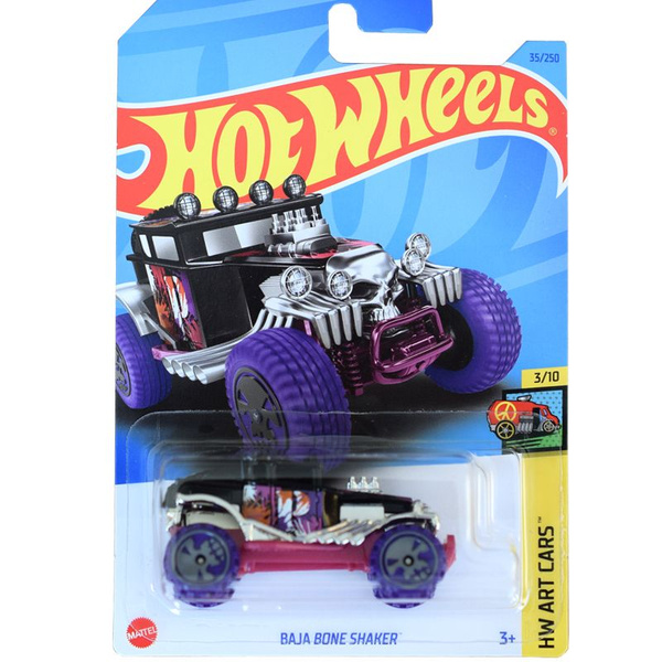 Машинка Mattel Hot Wheels 2023 C4982 Baja Bone Shaker купить с