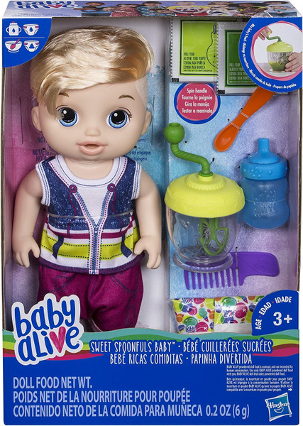 Baby Alive Sweet Spoonfuls Boy Blonde Baby Boy E