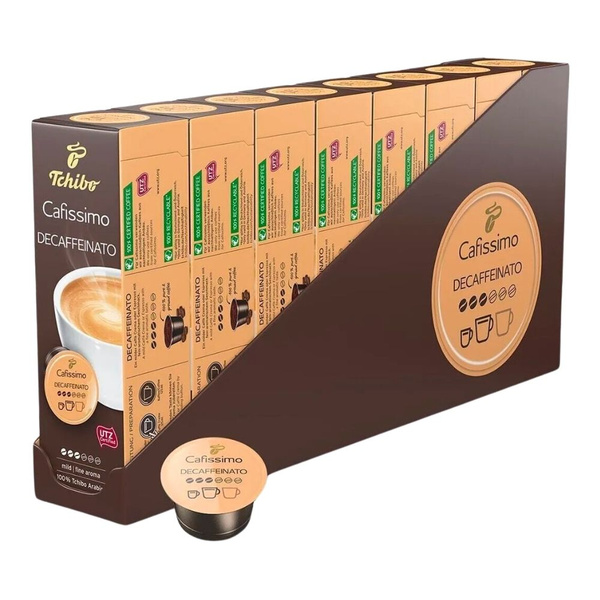 Tchibo Cafissimo Caffe Crema Decaffeinato кофе в капсулах 80 шт