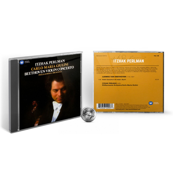 CD Itzhak Perlman Beethoven Violin Concerto 1CD 2015 Warner Jewel