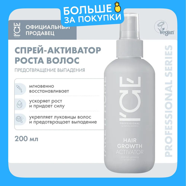 ICE Professional by Natura Siberica Hair Growth Лосьон спрей для роста