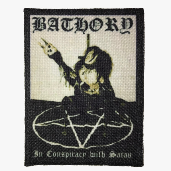 Нашивка Bathory In Conspiracy with Satan сублимационная патч black