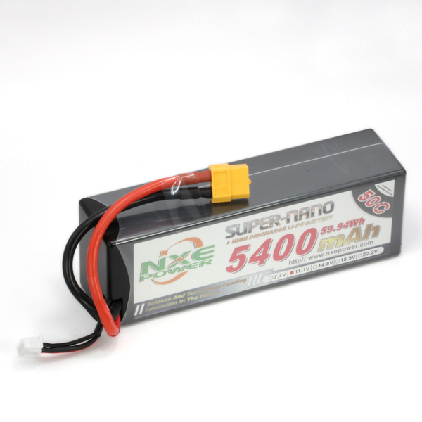 Аккумулятор LiPo 3S 5400mAh 50C NXE 11 1В жесткий корпус разъём XT60