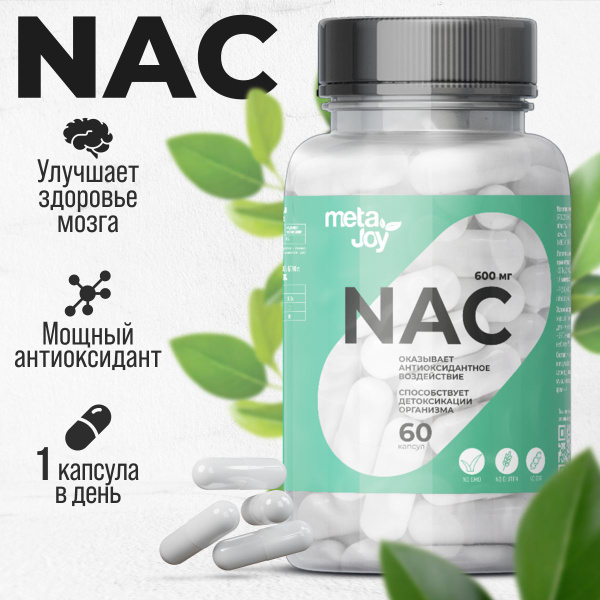 Metajoy Nac N Acetyl L Cysteine Mg