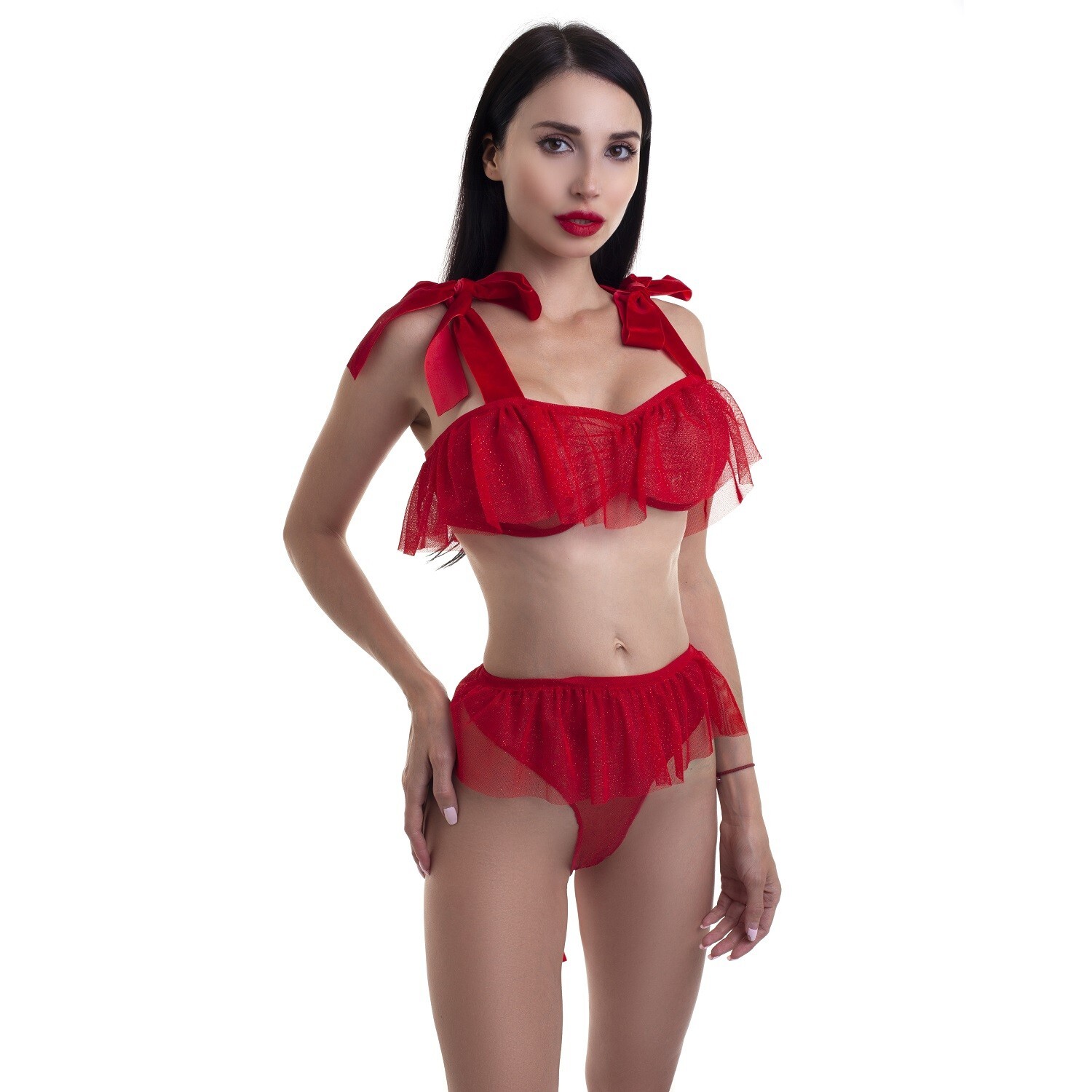 Костюм подарок Devil & Angel, красный, XS/S DA_7088 gift body XS/S - Devil & Angel - Эротические боди - Купить