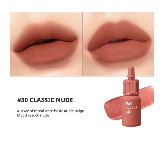 Peripera Ink Velvet Nude Tint 30 Classic Nude Матовый тинт для губ