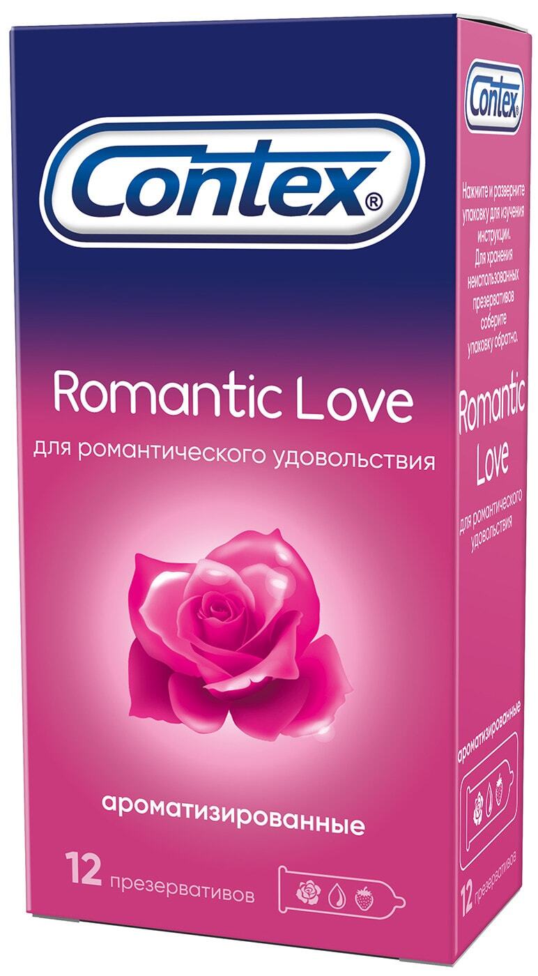 Презервативы ароматизированные Contex Romantic Love, 3 шт 8112031/3010298 - Contex - Ароматизированные презервативы - Купить