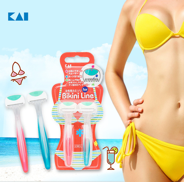 KAI Razor Одноразовый женский бритвенный станок Bikini Line для зоны