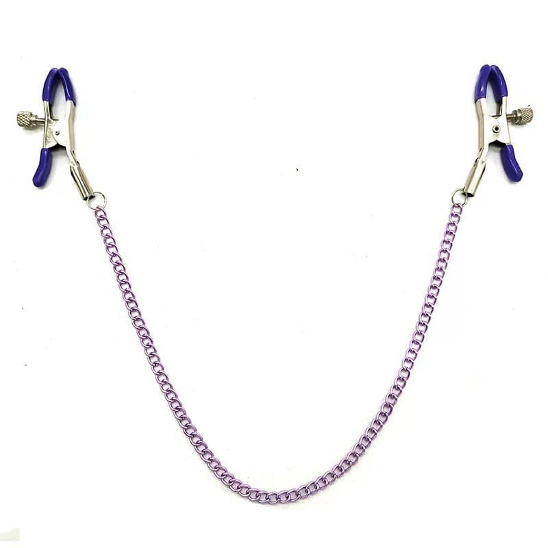 Зажимы для сосков с перьями на цепочке Concorde Sweet Caress, черные 5700710010 - Concorde - Зажимы для сосков - Купить