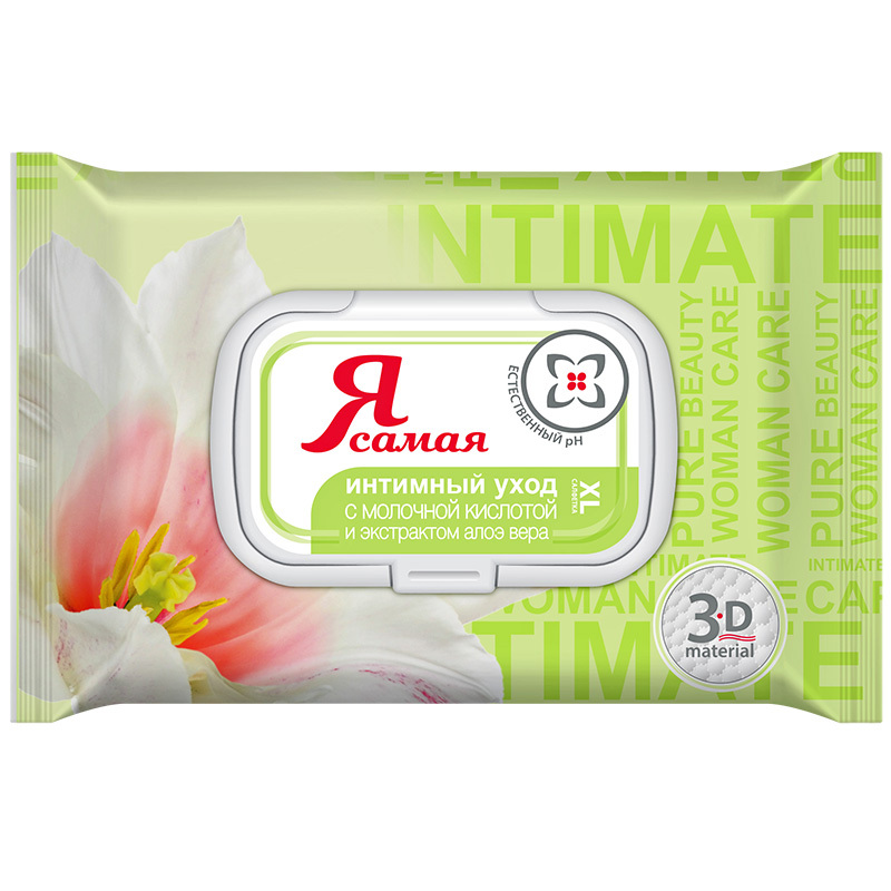 Женские очищающие салфетки CG с небольшой стимуляцией купить со скидкой в секс шопе  Косметика  Интимная гигиена