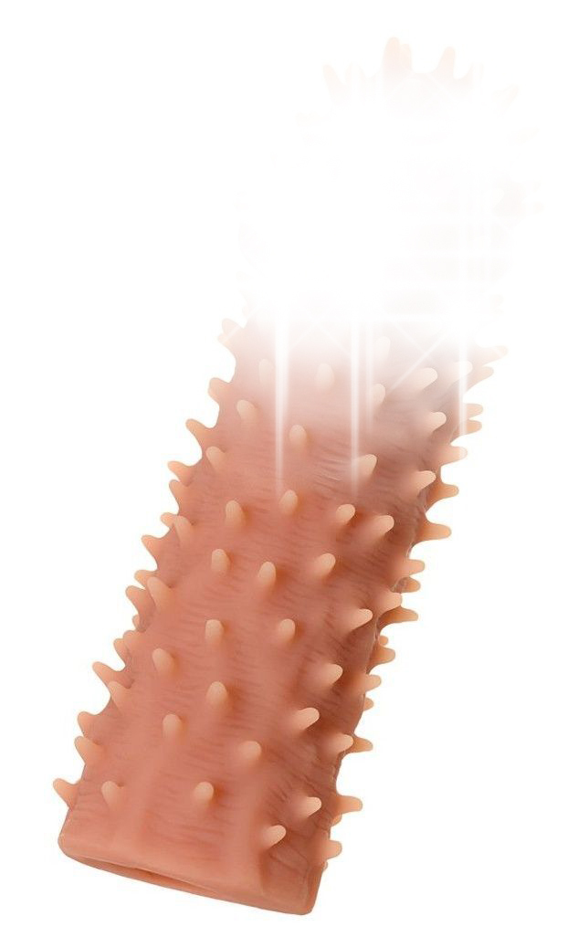 Насадка Kokos Cock Slave L с подхватом мошонки и с дополнительной стимуляцией, телесная УТ-00002556 - KOKOS - Удлиняющие/утолщающие насадки - Купить