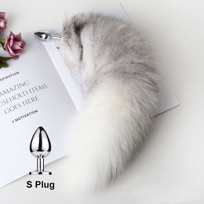 Анальная пробка с пушистым хвостом купить со скидкой в секс шопе  Анальные стимуляторы  Анальные украшения