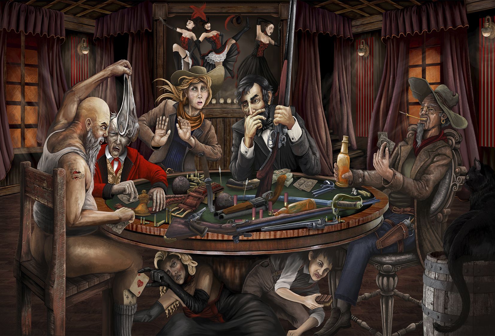 Салун игра в Покер