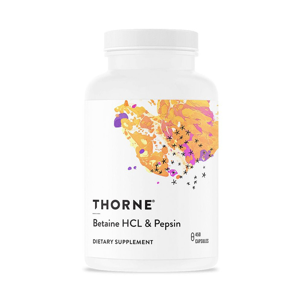 Бетаин гидрохлорид и Пепсин Betaine HCL Pepsin Thorne Research 450