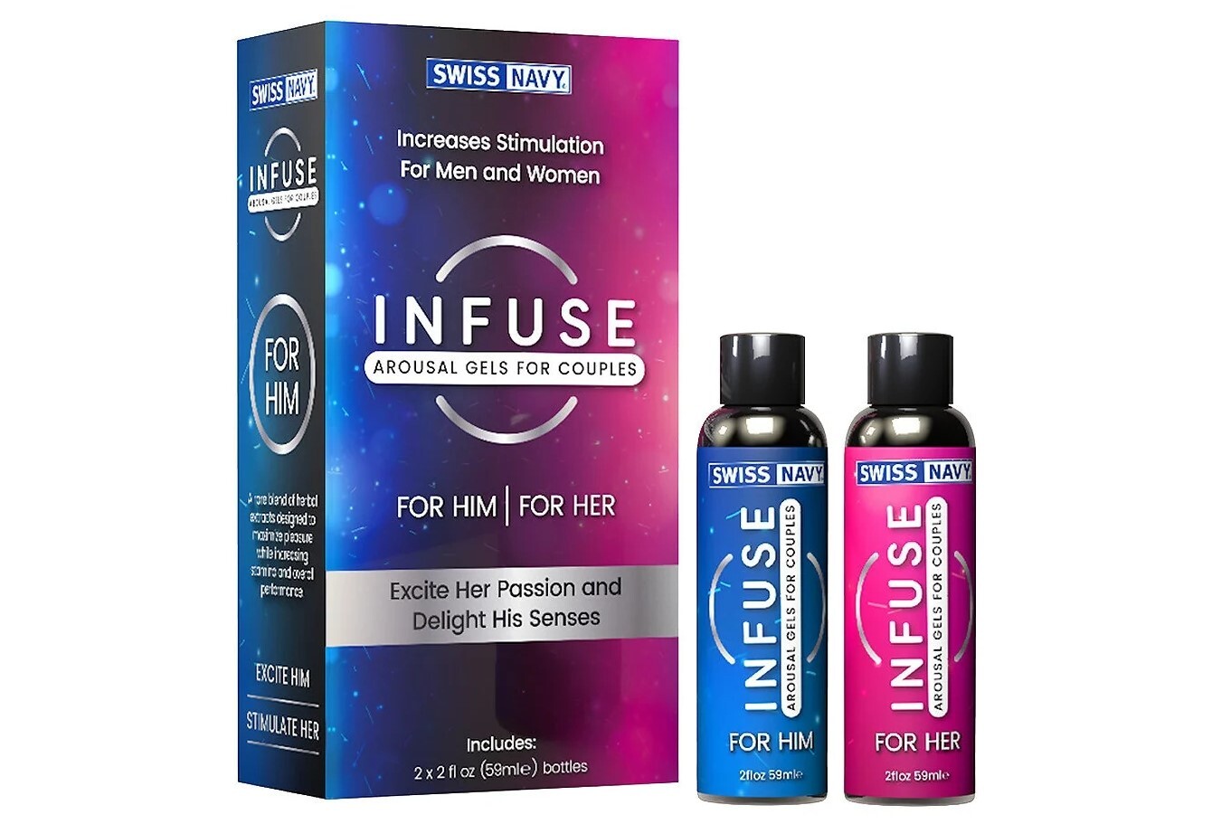 Возбуждающие лубриканты INFUSE для пар купить со скидкой в секс шопе  Лубриканты  Возбуждающие