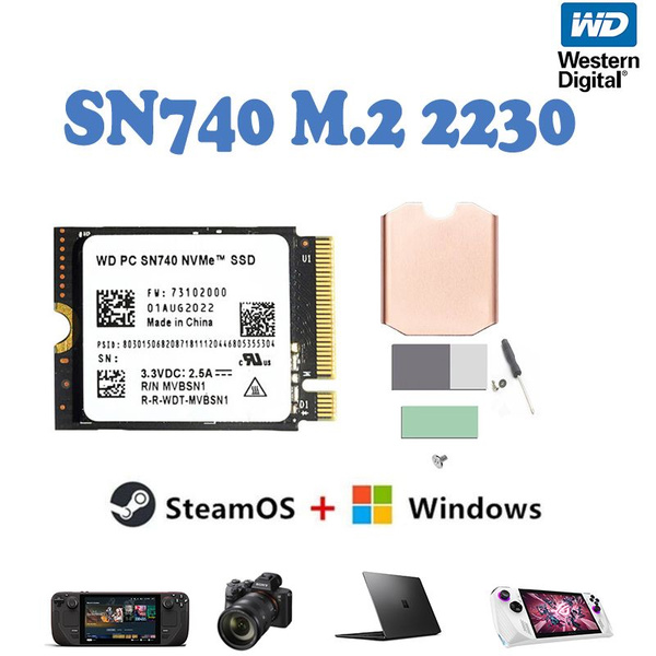 1 ТБ Внутренний SSD диск Western Digital SN740 TLC PCIe 4 0 M 2