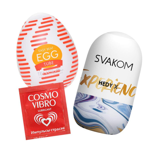 Набор двухсторонних мастурбаторов Svakom Hedy X Confidence, бесцветный, 5 шт SL42B - Svakom - Не анатомические мастурбаторы - Купить