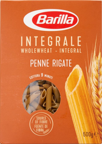 Макароны Barilla Pennette Rigate Integrale 500г купить с доставкой по