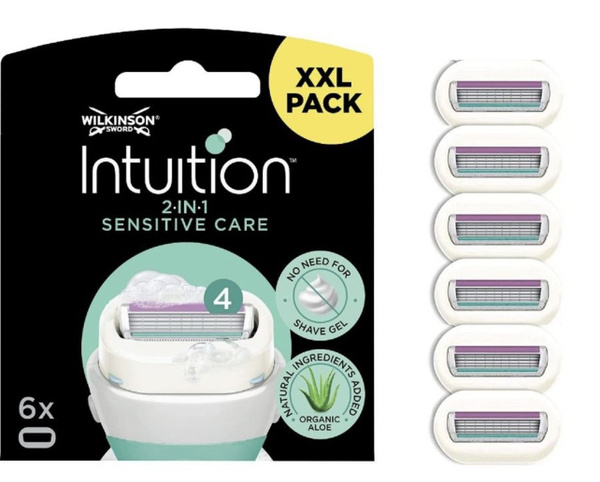 Wilkinson Sword Intuition Sensitive Сменные женские кассеты 6 шт