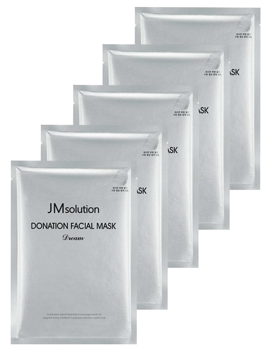 JMsolution Тканевая маска c пептидами DONATION FACIAL MASK DREAM 5 шт