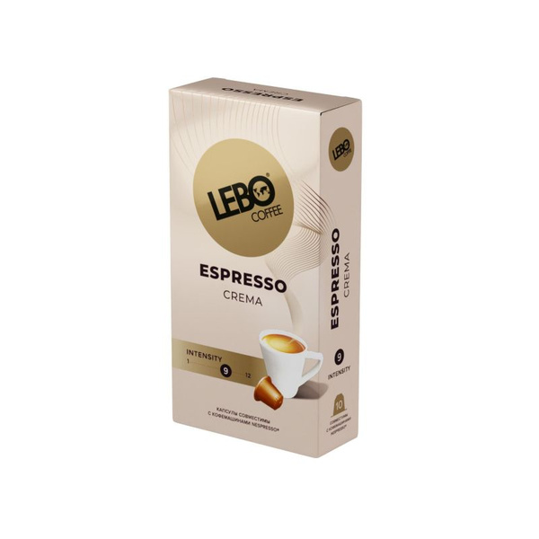 Кофе в капсулах Lebo Espresso Crema 10кап уп купить с доставкой по