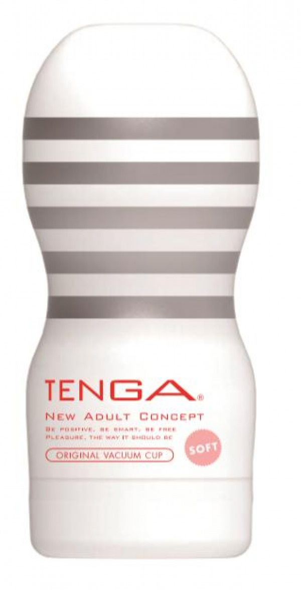 Мастурбатор Tenga Premium Vacuum Cup Gentle, белый TOC-201PS - Tenga - Не анатомические мастурбаторы - Купить