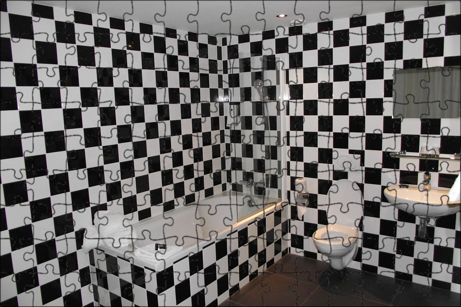Плитка В Туалет Черно Белая