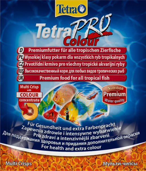 Tetra Pro Color Crisps Корм чипсы Тетра для улучшения окраса всех