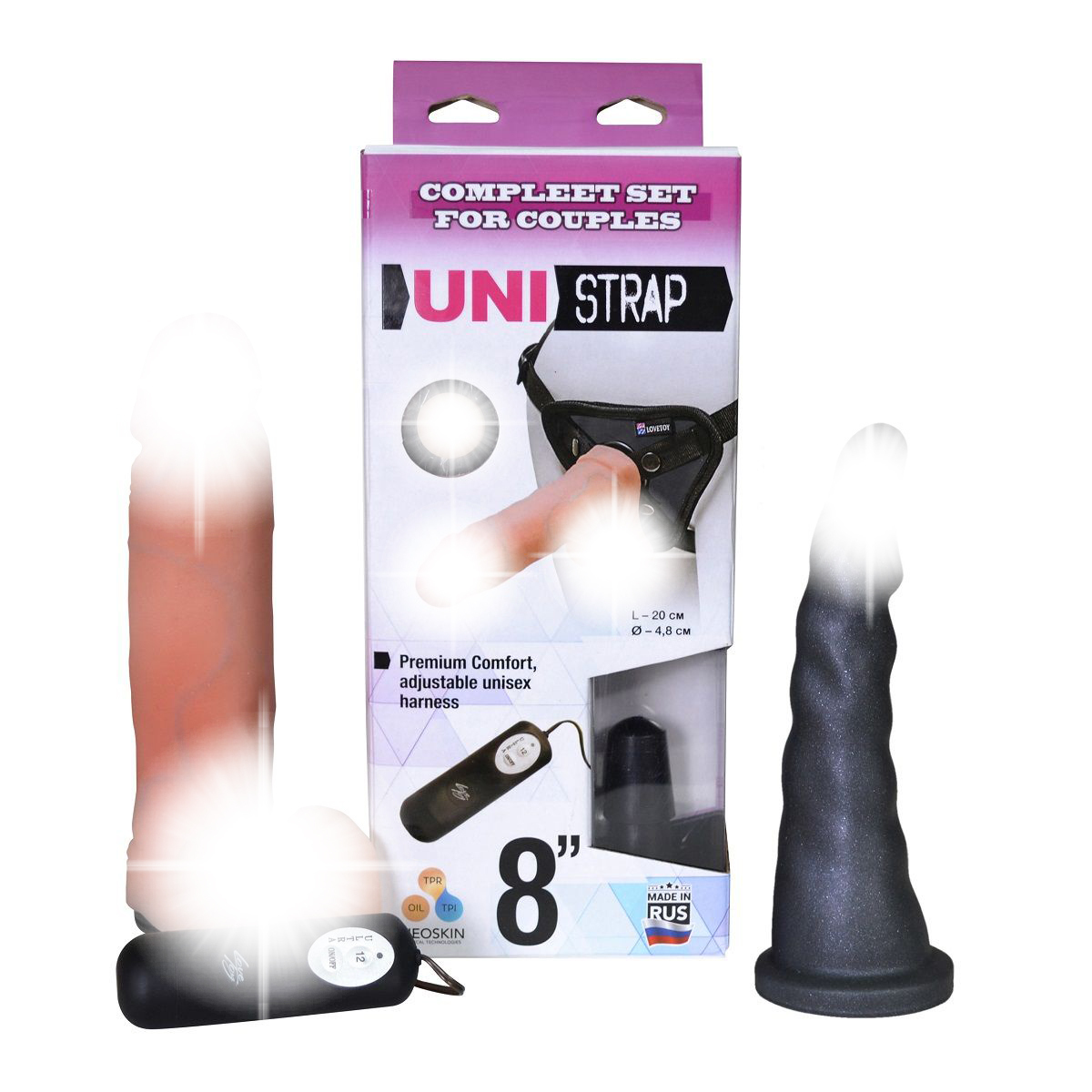 Вибратор для двойного проникновения LoveToy, черный 6860414700 - LoveToy - Реалистичные вибраторы - Купить