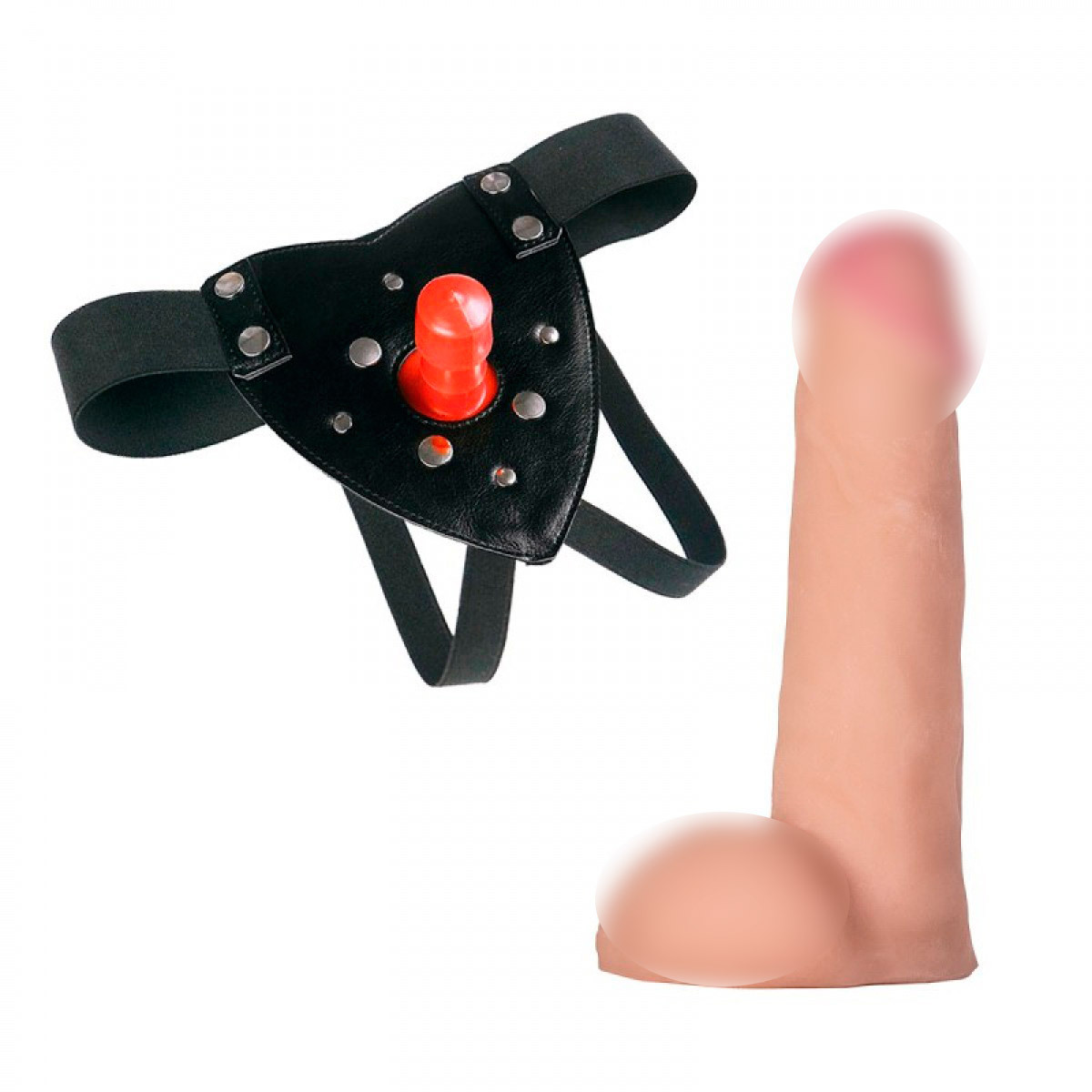 Ультрареалистичная насадка для Vac-U-Lock 8' купить со скидкой в секс шопе  Страпоны  Отдельно насадки