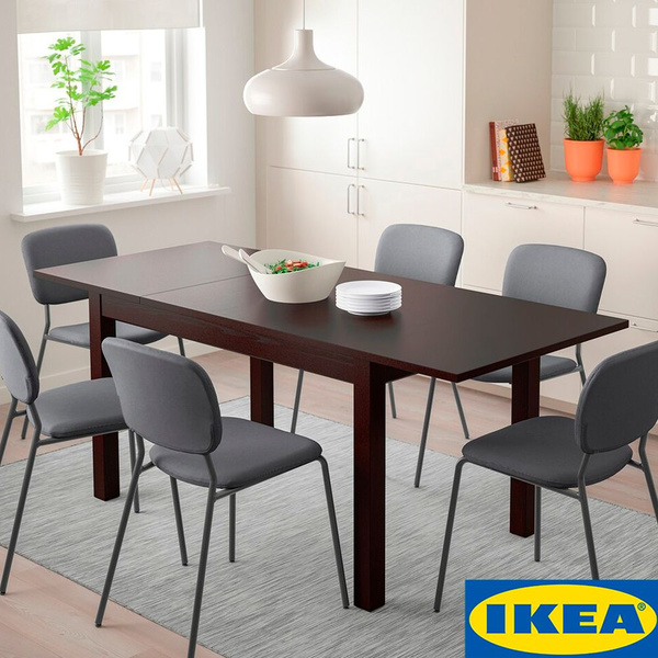 Стол обеденный IKEA Раздвижной Икеа LANEBERG 190х80х75 см купить по