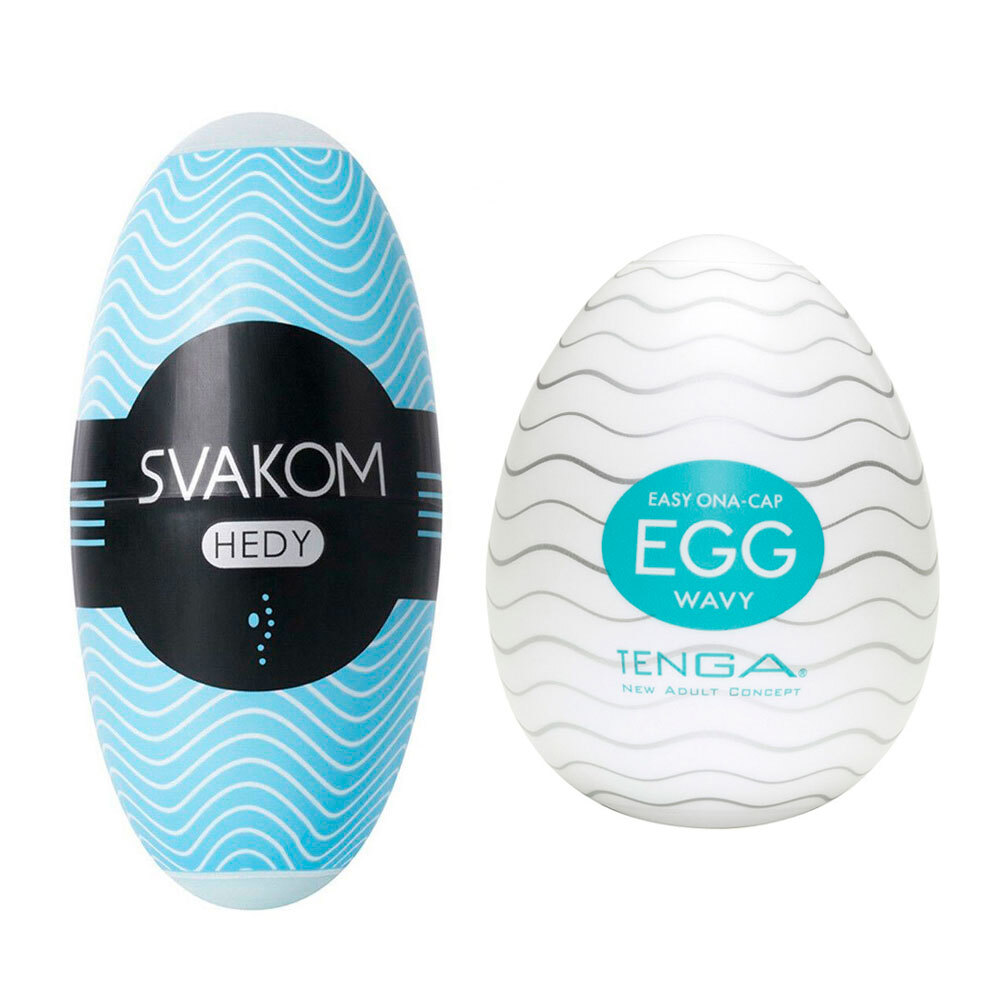 Набор двухсторонних мастурбаторов Svakom Hedy X Confidence, бесцветный, 5 шт SL42B - Svakom - Не анатомические мастурбаторы - Купить