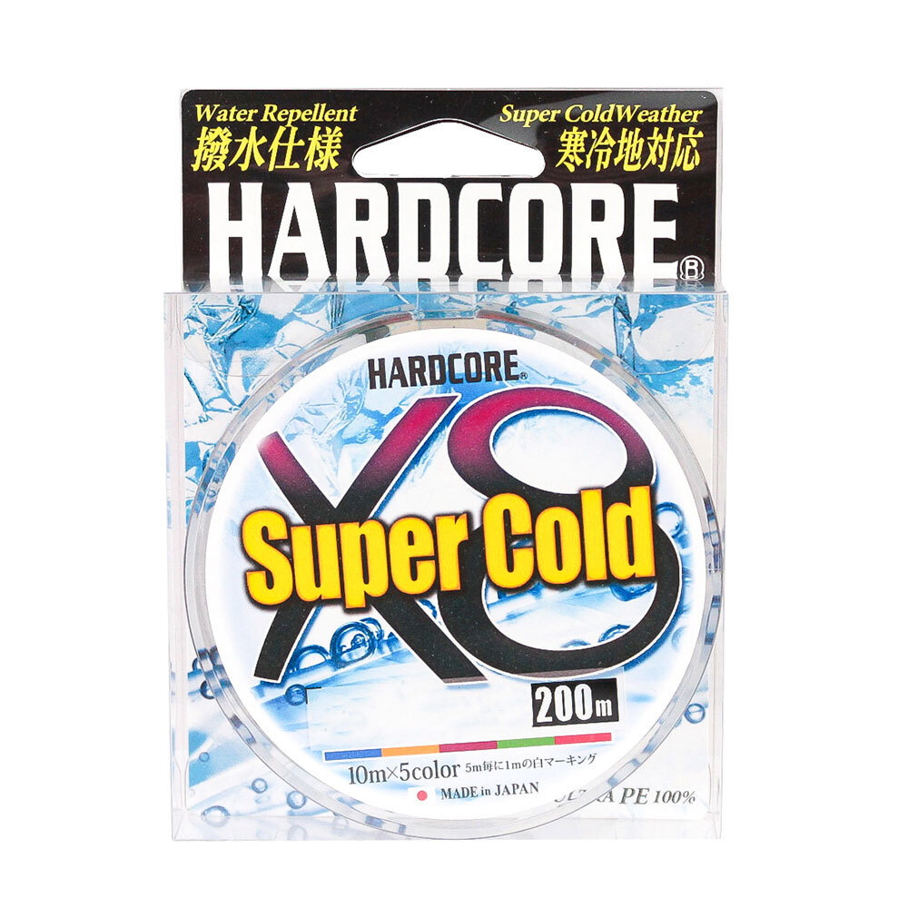 Плетеный шнур Duel PE Hardcore Super Cold X8 5Color 0 6 5 8kg 200m